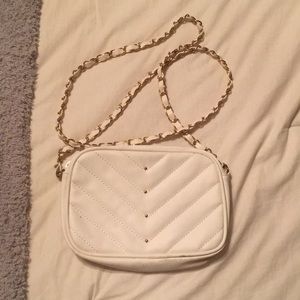 White cross body bag